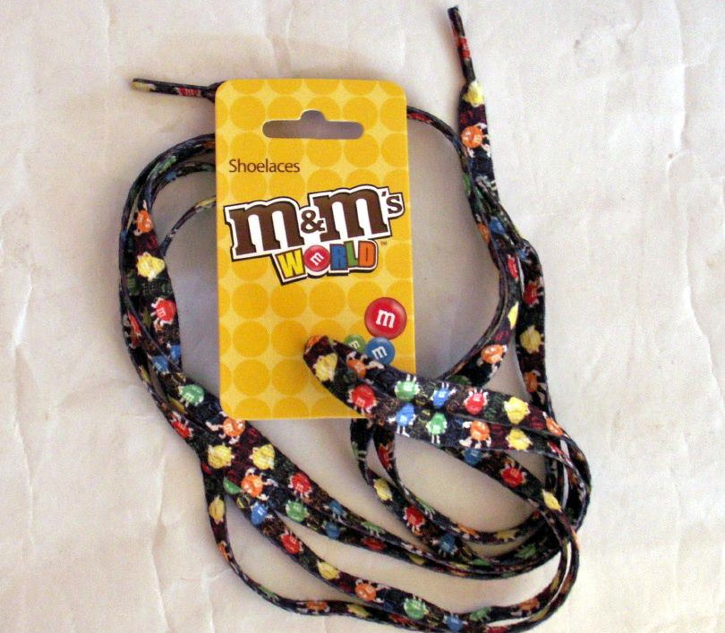 m&m shoelaces